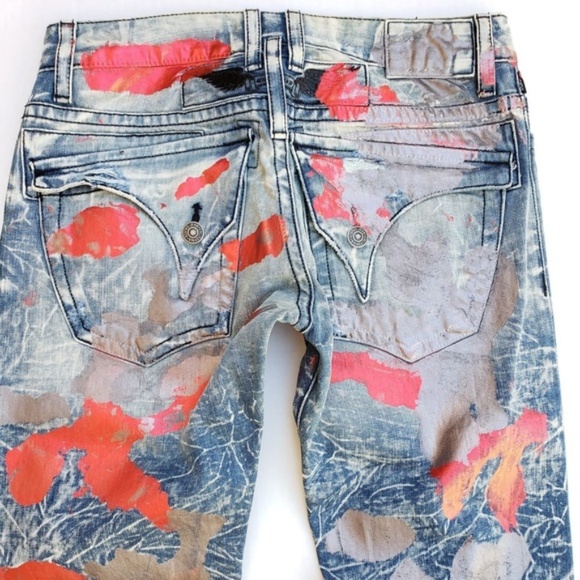 NEW ROBIN'S JEANS Men's Straight Leg Coated Jeans - Picture 8 of 8